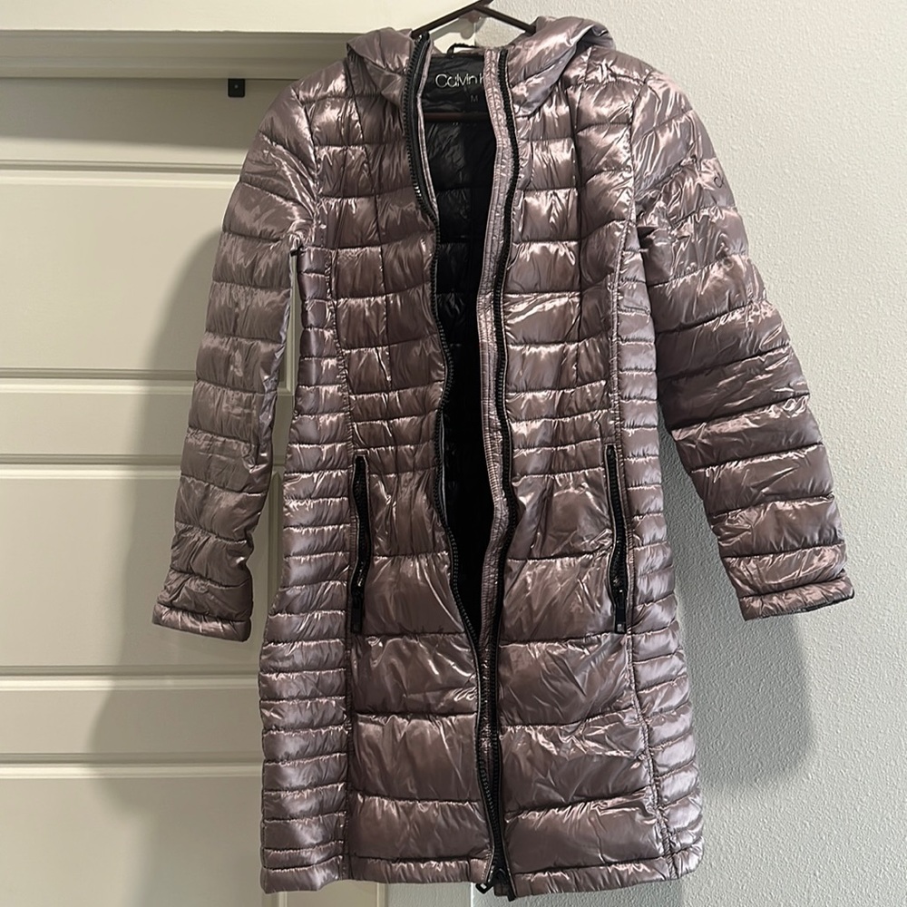 Calvin Klein Metallic Puffer Jacket